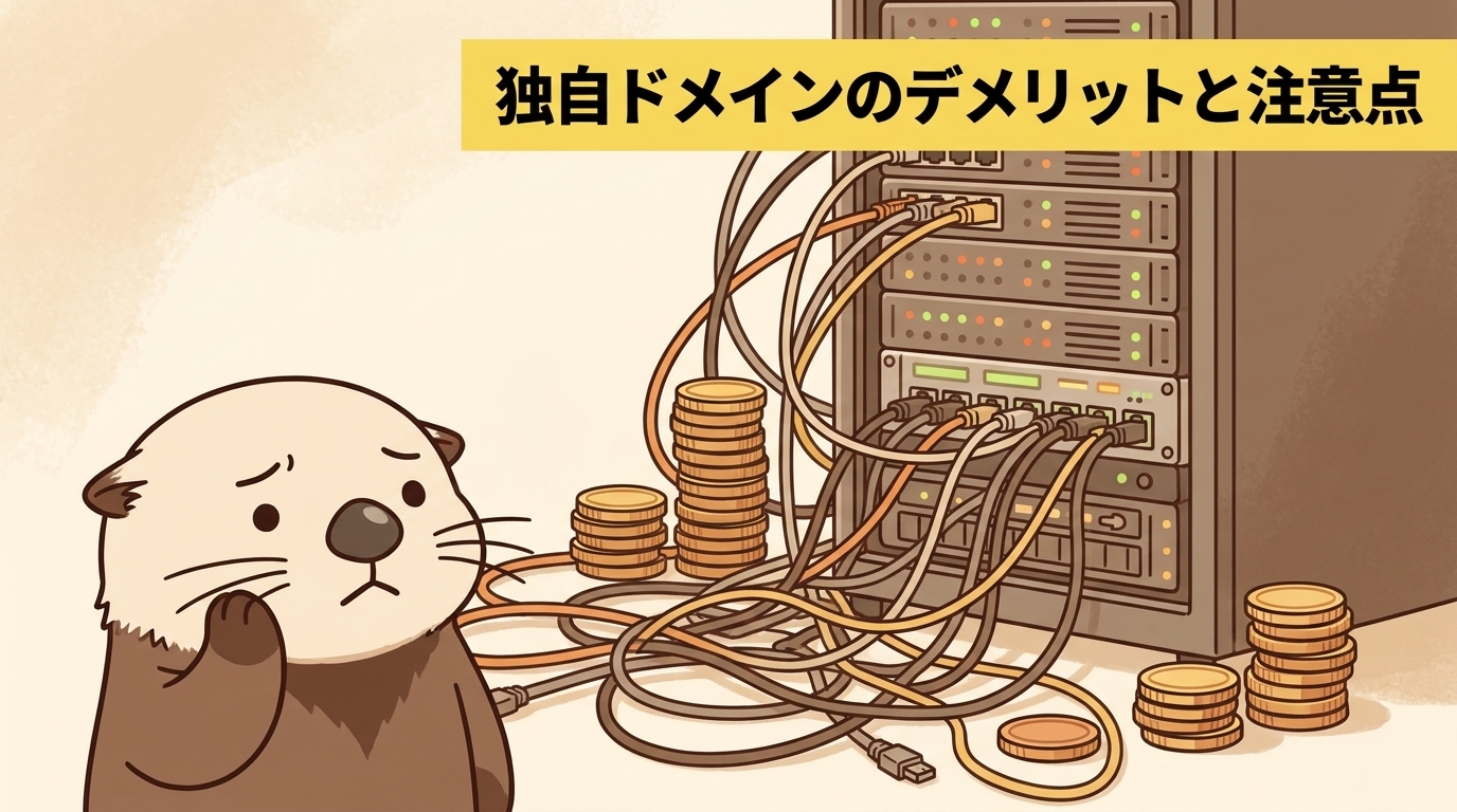 独自ドメインのデメリットと注意点の見出し画像