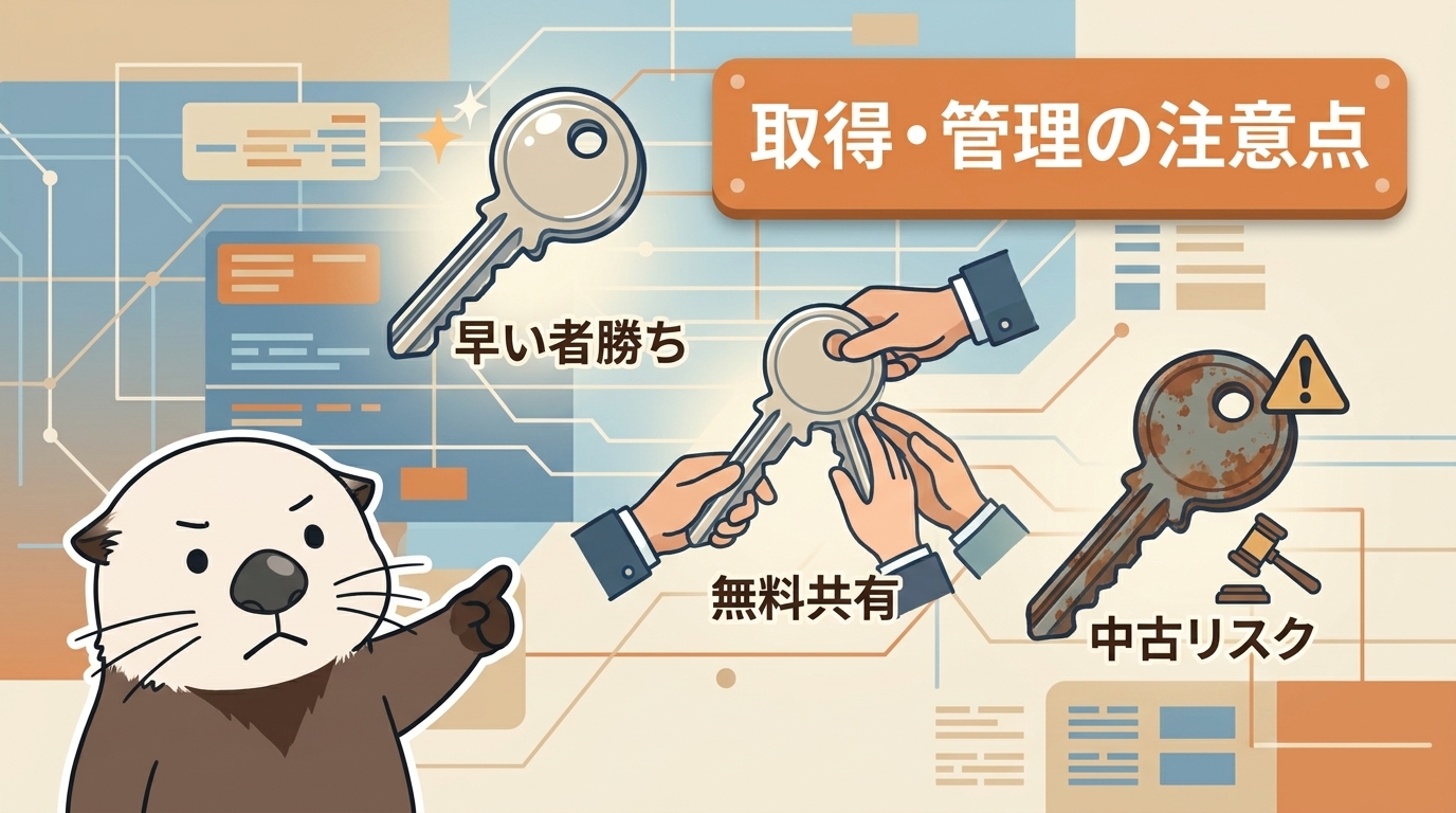 独自ドメインを取得・管理するときの注意点の見出し画像