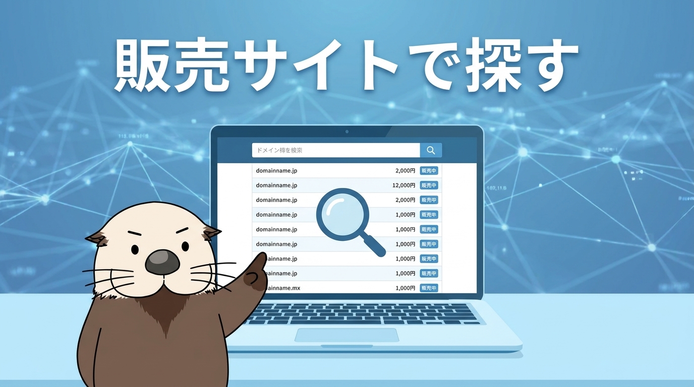 中古ドメイン販売サイトで探す方法