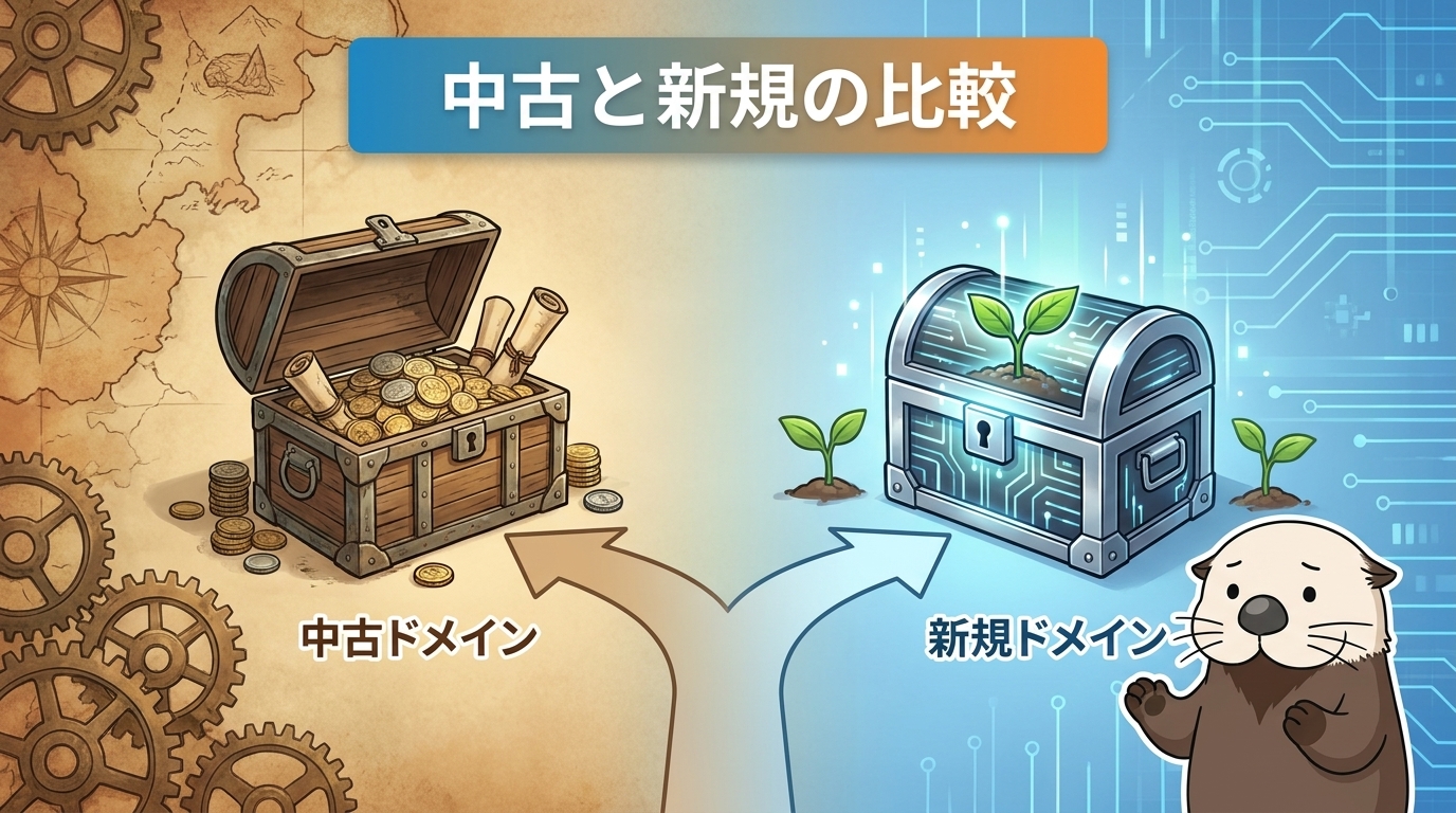 中古ドメインと新規ドメインの比較