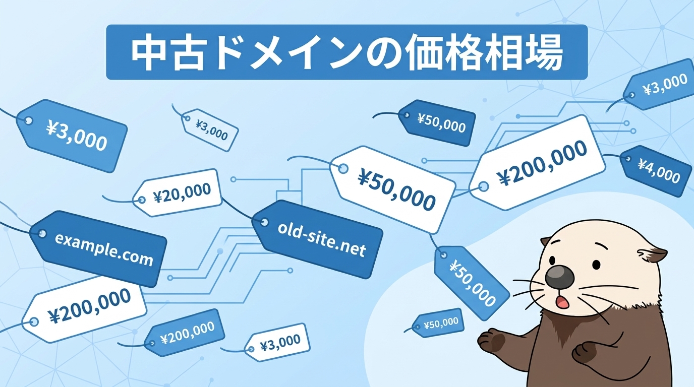 中古ドメインの価格相場