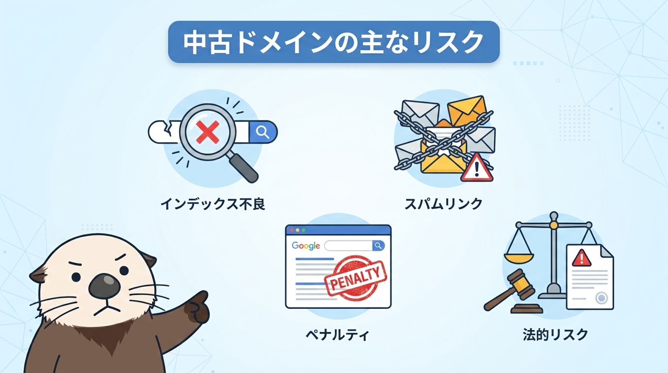 中古ドメインの主なリスク