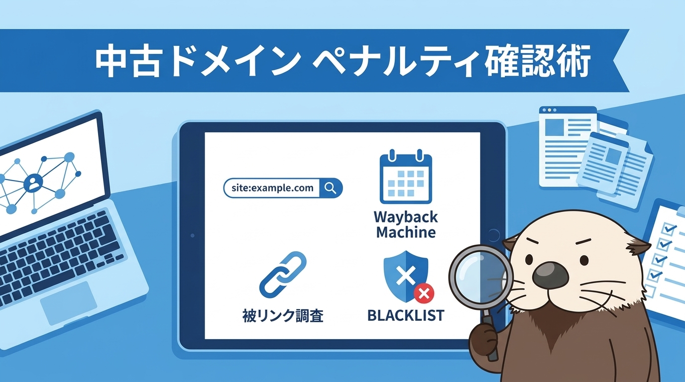 中古ドメインのペナルティ確認方法