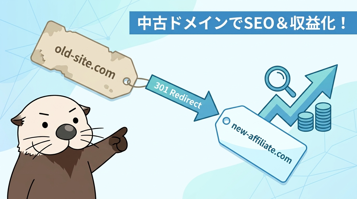 中古ドメインのSEO活用法！アフィリエイトと301リダイレクト戦略