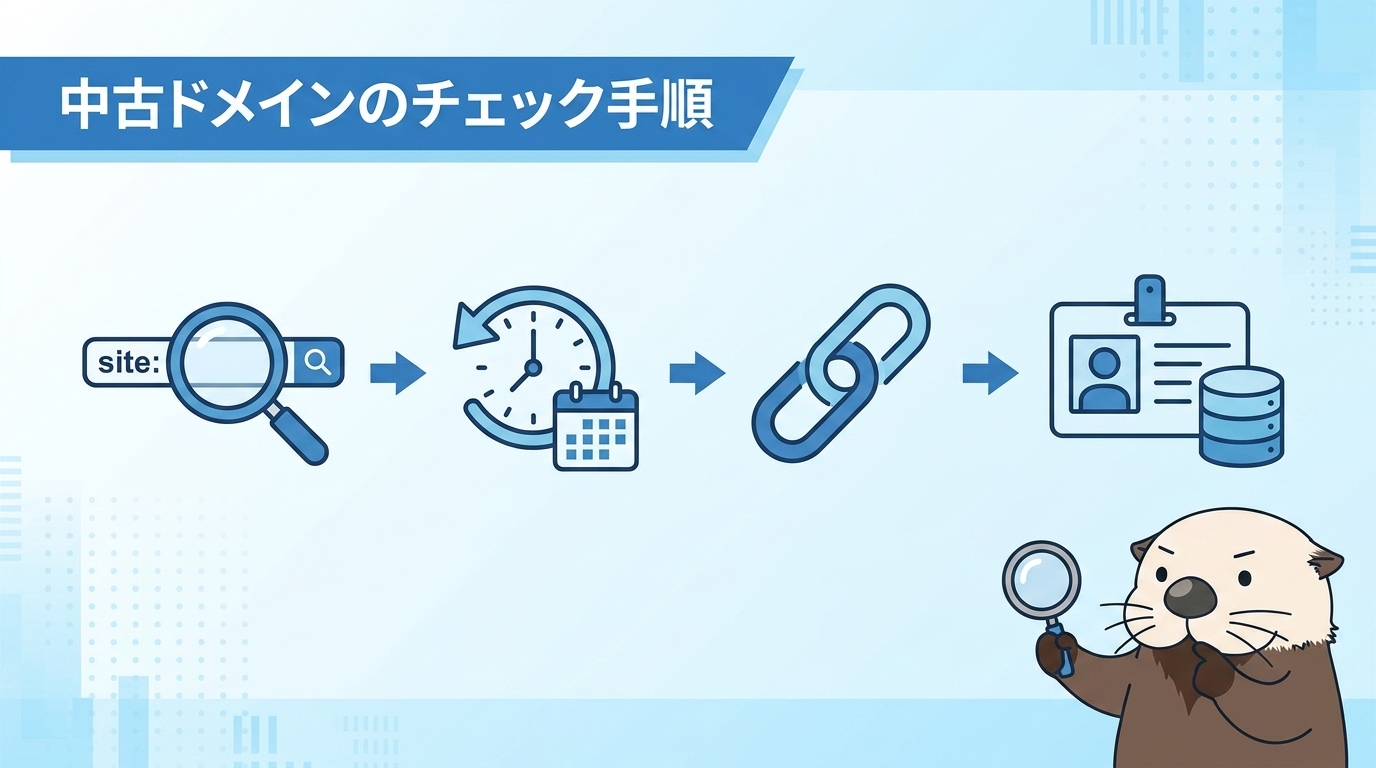 中古ドメインのチェック方法