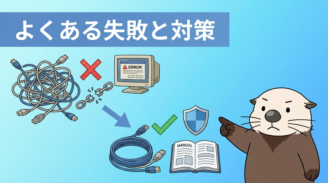 よくある失敗事例と対策の見出し画像