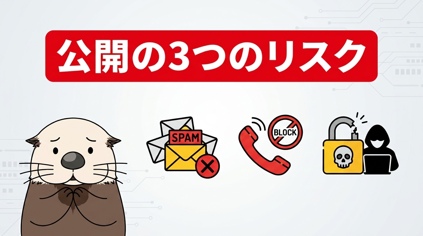 個人情報が公開される3つのリスク